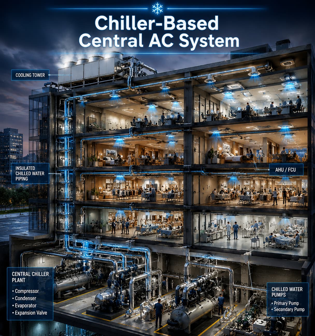 Chiller-Based Central AC System